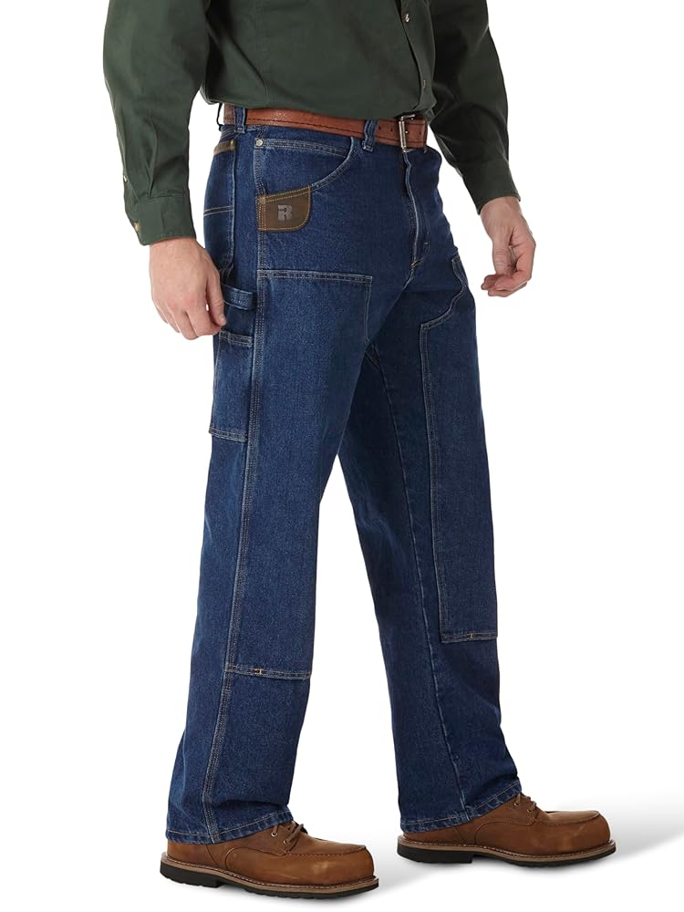 Wrangler ダブルニー ラングラー RIGGSデニム Ｗ32 L34 Wrangler Riggs Workwear Utility Jeans, Antique Indigo - 34 x